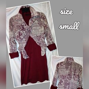 Dress w/optional Button up Longsleeve